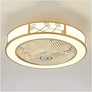 Mnjin Decoración Moderna 337 con Ventilador, lámparas de Techo de