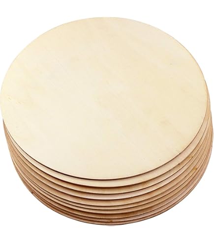 F Discos De Madera Para Hacer Manualidades, 100 Unidades