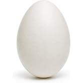 Empty Blown Hollow Goose Eggshell for Pysanky Easter Egg Decorating 3.25 In