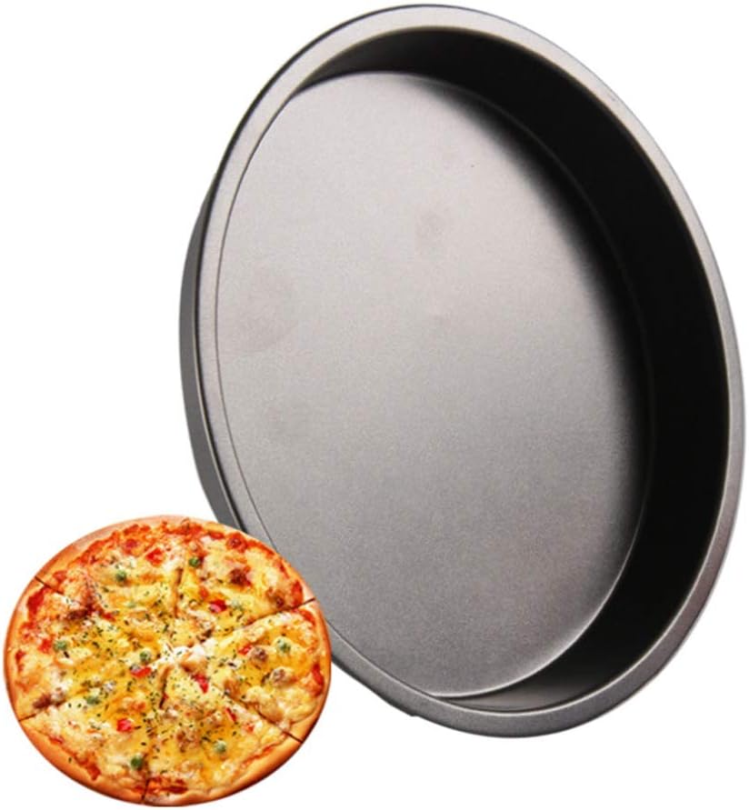 Carbon Steel Pizza Dish 7 Inches Non-Stick Deep Dish Pizza Pan Tart Pan Round Tray Pie Pans Pizza and Cheesecake Pan 1pc