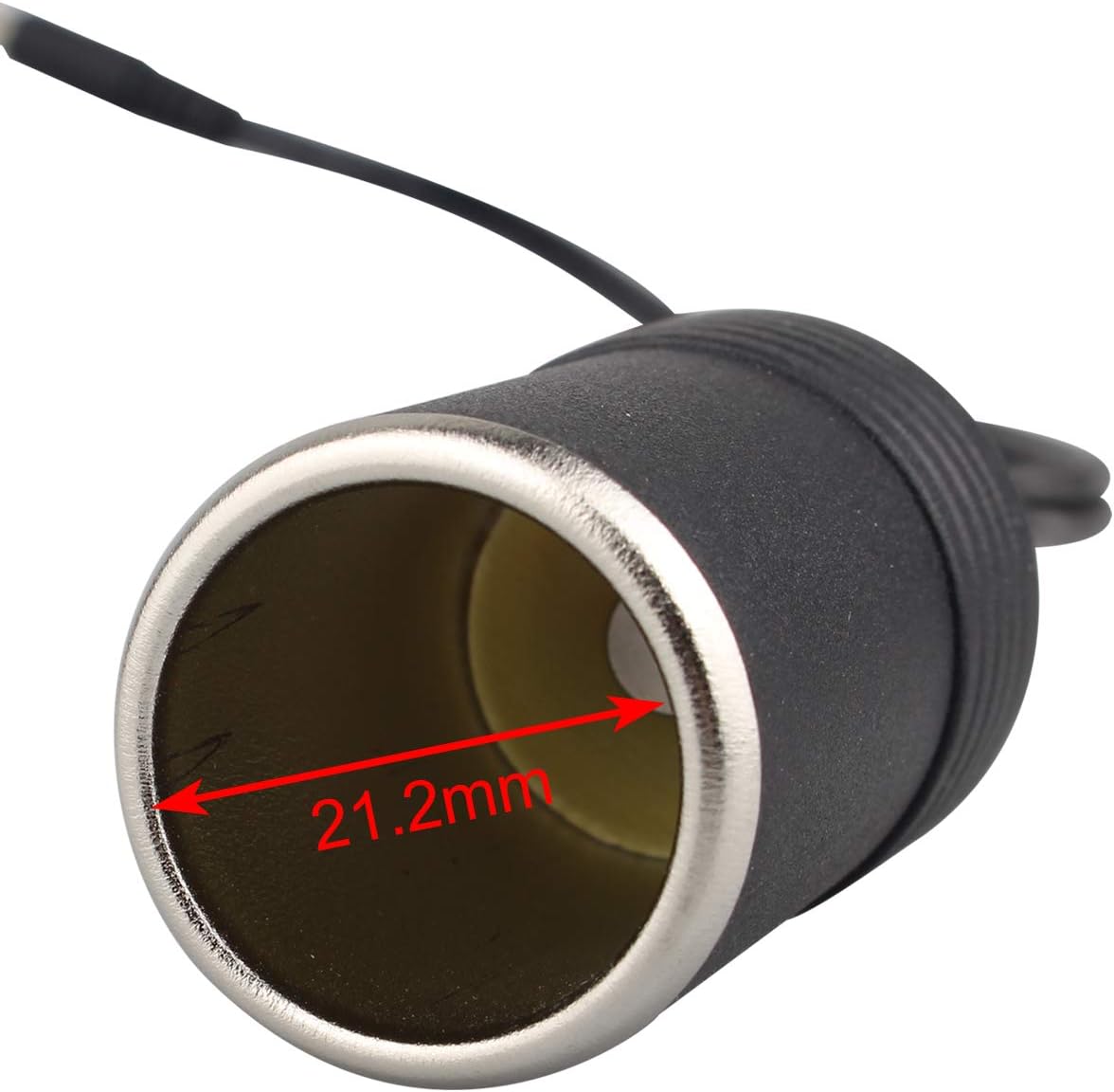 Futheda Female Cigarette Socket to DC12-24 V 5.5mm x 2.1mm Female for Car Charger UPS Battery Backup and Portable Generator - Image 3