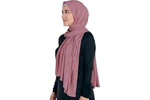 Lina & Lily Non-see-through Jersey Modal Hijab Head Scarf Wrap for Muslim Women