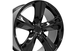 OE Wheels LLC 20 inch Rim Fits 5x115 Challenger Charger Magnum 300 DG05 20x9 Black Wheels Hollander: 2357