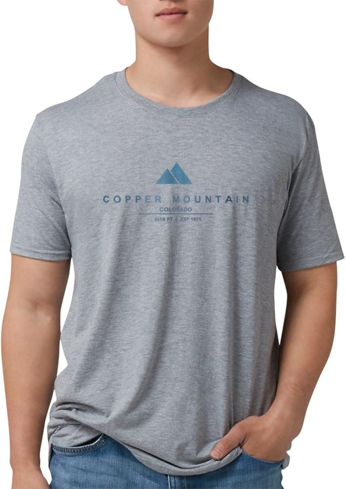 CafePress - Copper Mountain Ski Resort Colorado T-Shirt - Mens Tri-blend T-Shirt