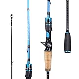 Sougayilang Fishing Pole, 2PC Spinning Rod with EVA