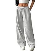 QJQ Women's Wide Leg Sweatpants Drawstring Waist Straight Long Pants Casual Loose Baggy Workout Sweatpants