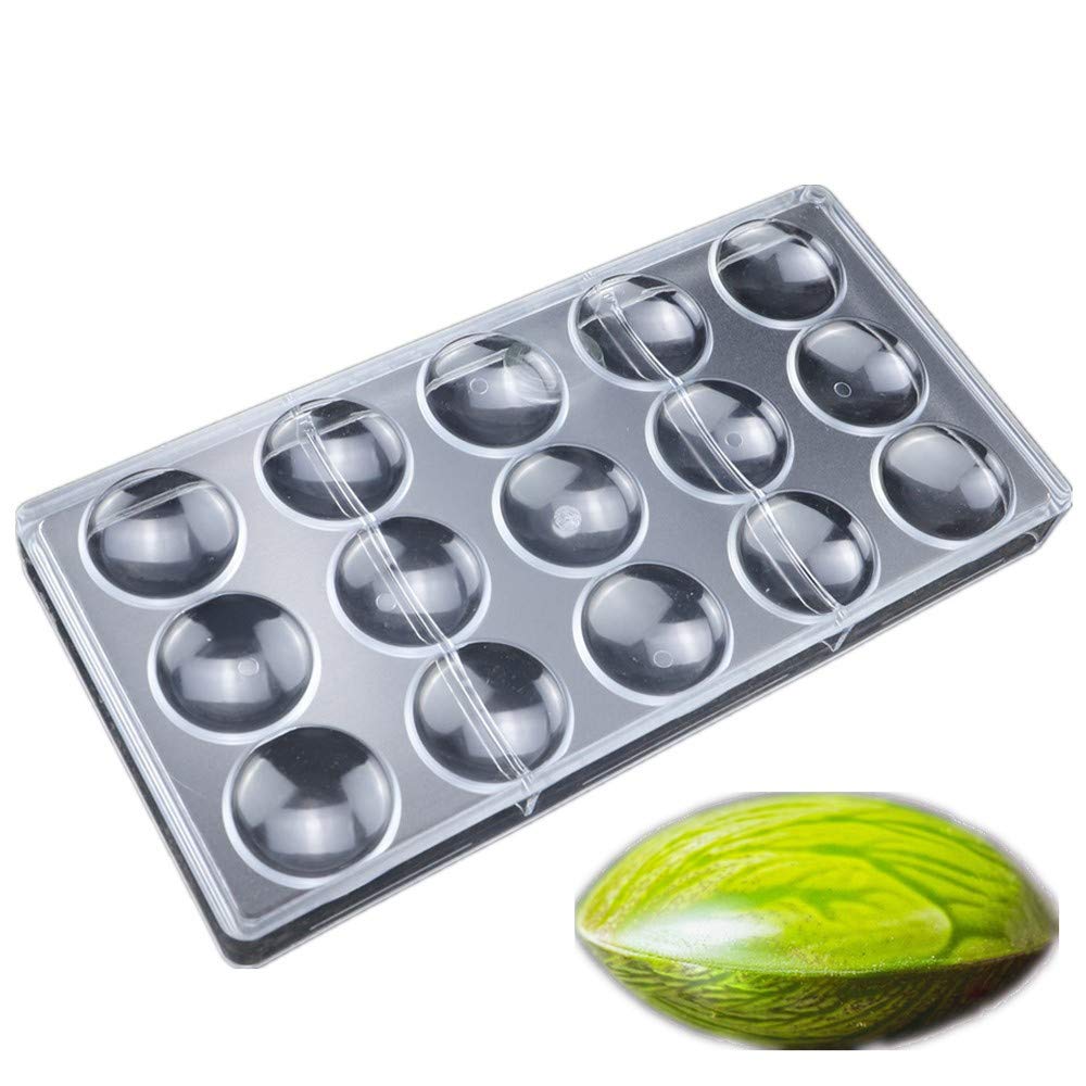 15 Cavities 4cm Diameter Thin Round shape PC Chocolate Mold Baking Tools and Gadgets