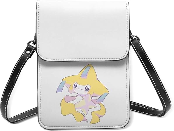 Amazon ジラーチ ポケモン ショルダーバッグ スマホポーチ 携帯電話ホルスター ワンショルダーバッグ ポシェット ミニポーチ 斜めがけ 防水 軽量 アニメ キャラクター レザー レディース メンズ ペンケース 文房具 オフィス用品