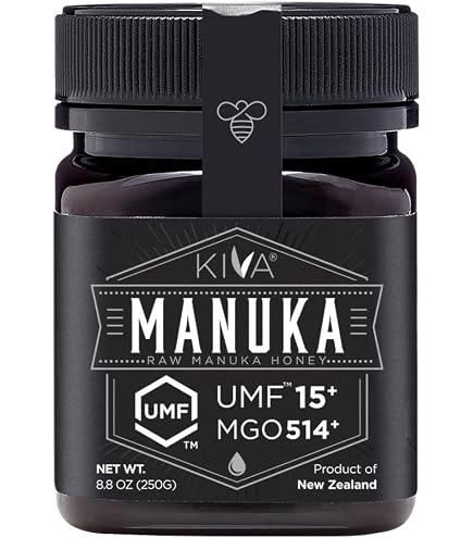 Amazon.com : Kiva Raw Manuka Honey Certified UMF 20+, MGO 850+ 100