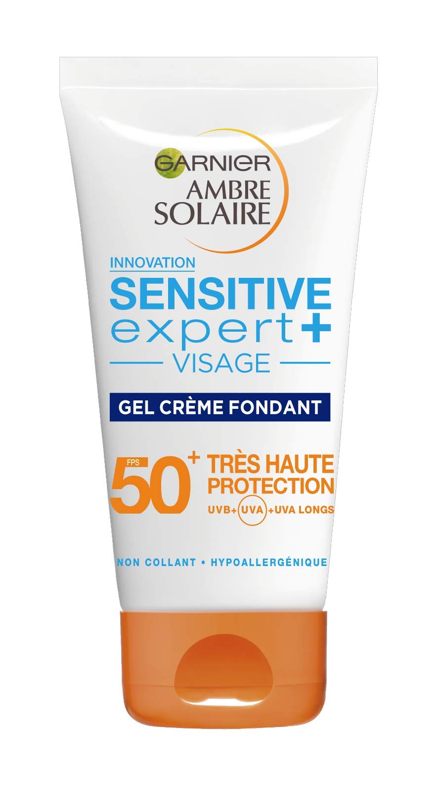 Garnier Ambre Solaire Sensitive Expert Plus Face Gel Cream FPS50 Plus 50 ml