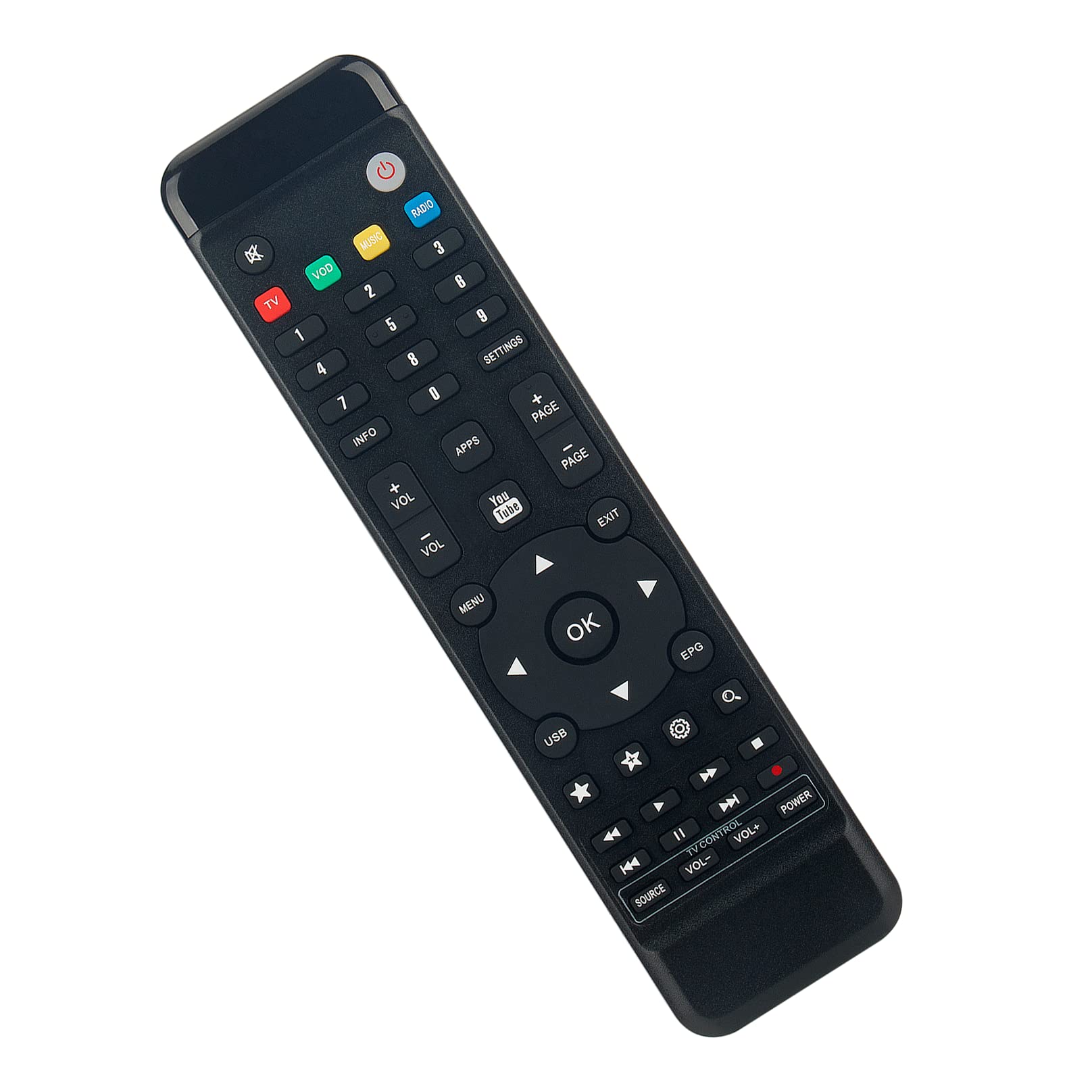 VINABTY Replaced Remote Control - Compatible with Red line Iptv RED360TV for 7 Line / Red 360 / Mega plus