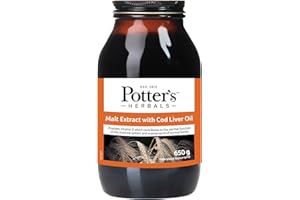 Potter's Herbals - Malt Extract with Cod Liver Oil - Butterscotch Flavour - 650g