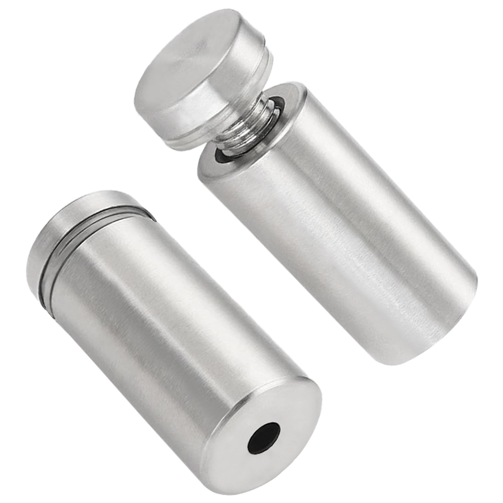 12 PCS Stainless Steel Advertising Nails,Glass Sign Fixings Standoff Bolts (12mm*25mm)