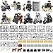 Minifigures 9pcs SWAT Team with Military Weapons Accessories Policeman Soldier Minifigures Toys Building Blocks Interchangeable Hats Minifigures Playset Building Block Toys 100% Compatible