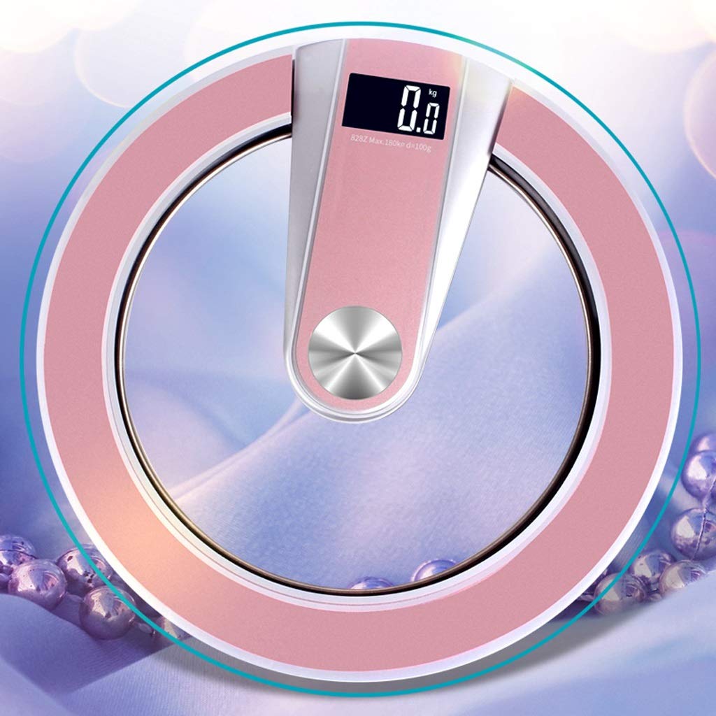 激安単価で Lcshan 家庭の大人の体重計量体重計ラウンドスケール正確な電子体重計 色 Pink B07g91wz7b Pink 正規店仕入れの Jovemcj Com