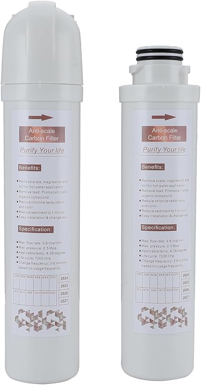 YAMATARO 2 Pack Boiling Water Tap Carbon Filter Replacement Carbon Filter