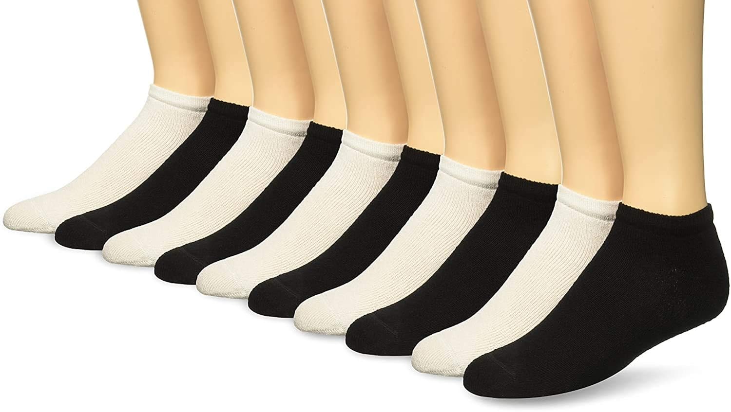 Fruit Of The Loom Women's 10 Pack Cushioned No Show Socks at  Women’s Clothing store: Fashion Liner Socks