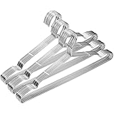 Metal Hangers Clothing Heavy Duty Wire Hangers for Closet 30 Pack Stainless Steel Hangers 16.5in by WYCQKL
