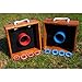 GSE Games & Sports Expert Premium Oak Wood Washer Toss Game Set with 8 Washers with Bottle Opener for Adults and Family. Portable Outdoor Game for Lawn, Beach, Backyard, Pitching, Tailgating, Camping