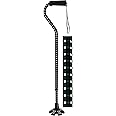 Essential Medical Supply Couture Offset Fashion Cane with Matching Standing Super Big Foot Tip, Hounds Tooth Style