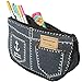 kilofly Womens Casual Shoulder Bag Tote Handbag + Canvas Pen Organizer Case Set