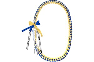 FFNMU Graduation Leis 2025 Graduation Necklace Class of 2025 Ribbon Leis for Graduations Braided Graduations Lei Accessories For High School College Party Supplies DIY Decor Gown Grad Lei