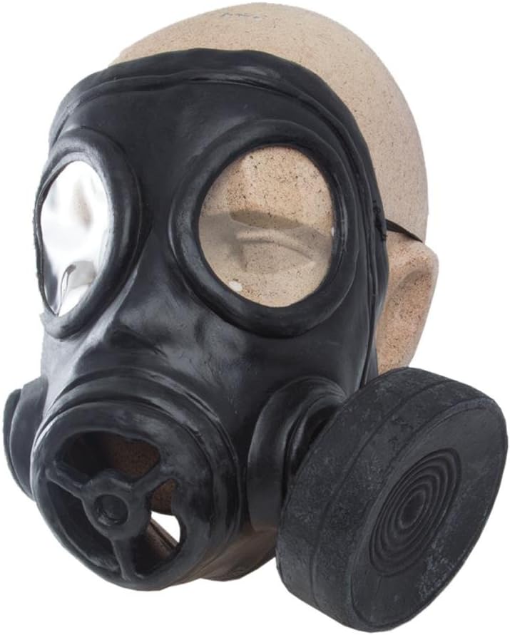 Peeks Black Rubber Fancy Dress Costume Outfit WWI WWII Halloween Prop