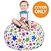 Stuffed Animal Storage Bean Bag - Kids Comfy Chair and Extra-Large Toy Organizer. Сover Only. Stuff, Zip and Sit. 38