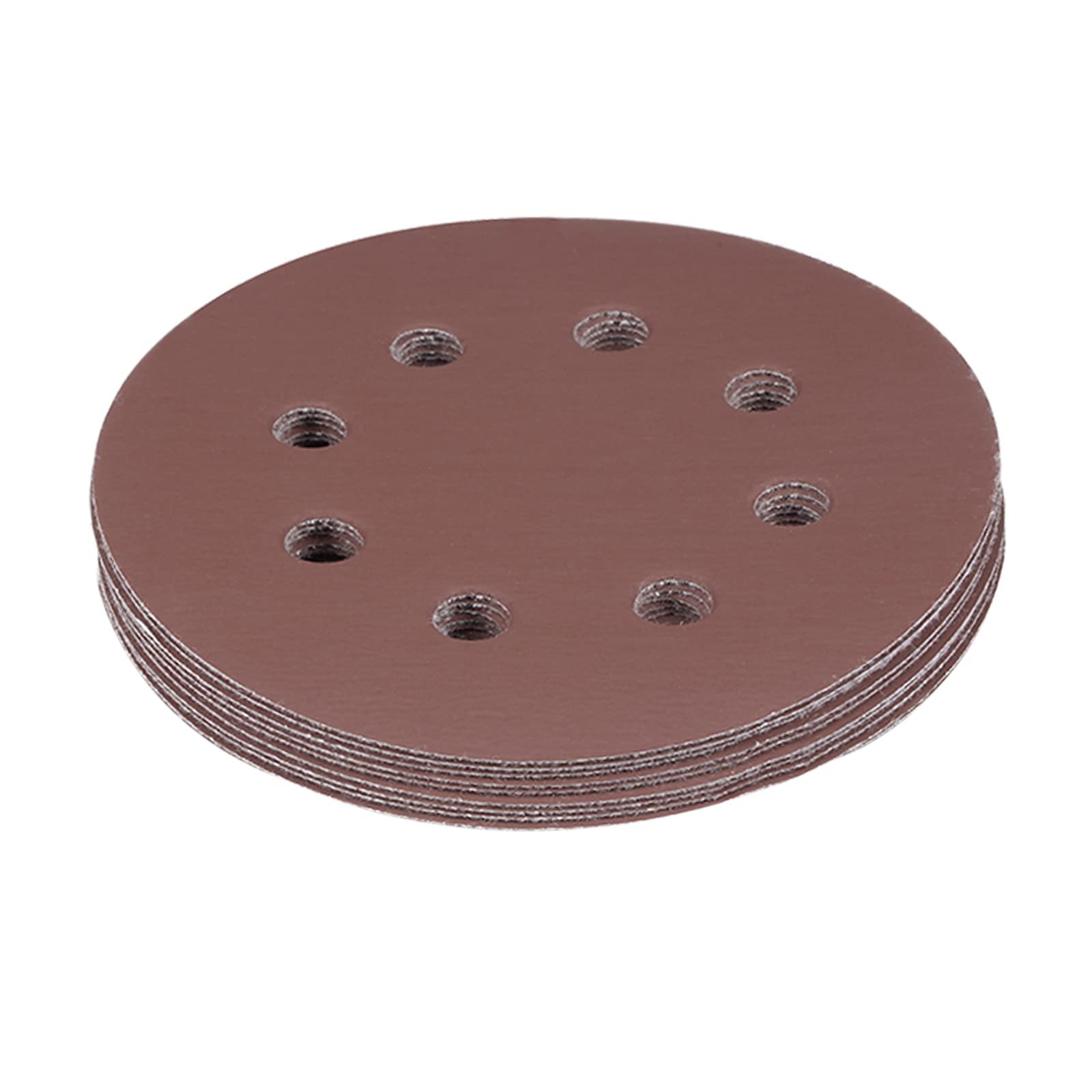 Kozelo 10 Pcs Sanding Discs Hook and Loop Backing - [5 Inch x 1500 Grits] Aluminum Oxide Sandpapers for Orbital Sander Round Sanding Papers, 8 Holes — image 1