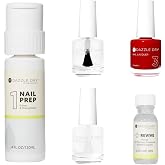 Dazzle Dry Full System Kit - Rapid Red - A full coverage classic true red with blue undertones. Full coverage cream. (5 Piece Kit)