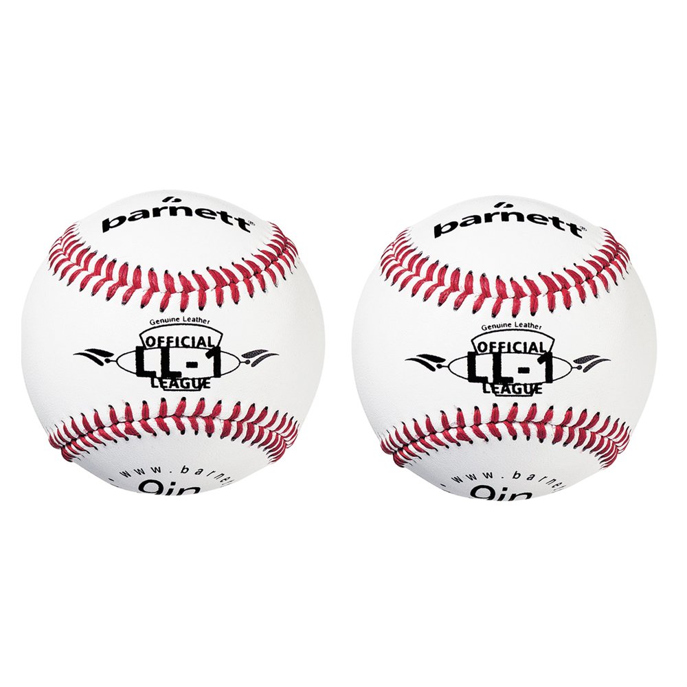 BARNETT LL-1 match and practice baseball ball size 9" white, 2 pcs