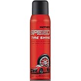 Mothers Speed Tire Shine, 15 oz. Aerosol — Long-Lasting, High-Gloss “Just Dressed” Finish — No Sling, Browning or Run, Fast & Easy Application — Micro-Emulsion Resins, Premium Silicones (16915)