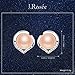 Earrings, Christmas Gift with Exquisite Package 925 Sterling Silver Freshwater Cultured Pearl Stud Earrings J.Rosée Jewelry for Women