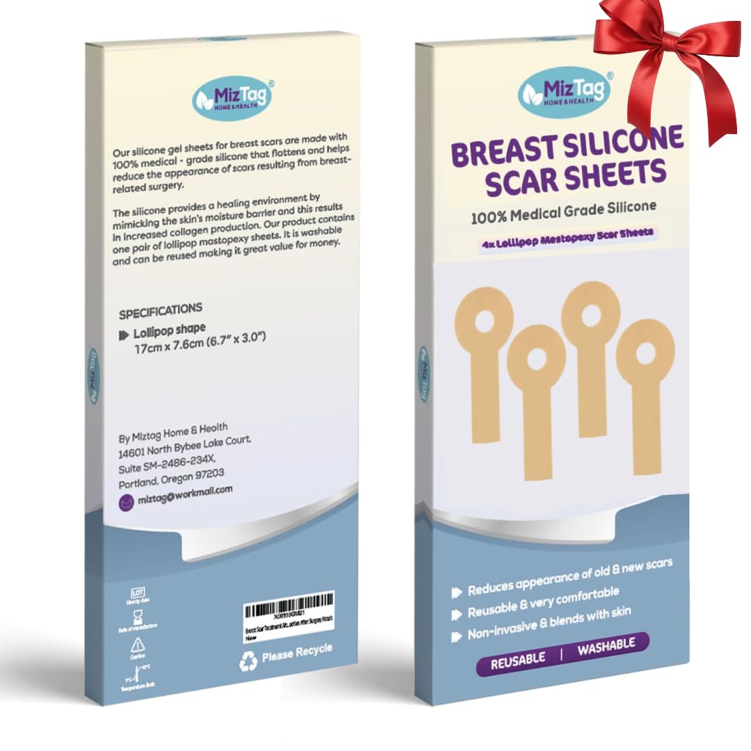 Photo 1 of Breast Augmentation Recovery Supplies - Silicone Sheets for Healing - Comfortable Under Post-Op Bra (4 Pcs)