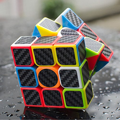 D-FantiX Carbon Fiber 2x2 3x3 Speed Cube Set, Magic Cube Puzzle Toys Kids