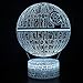LED 3D Optical Illusion Smart 7 Colors Night Light Desk Lamp with USB Cable (Death Star DS-1 Platform)