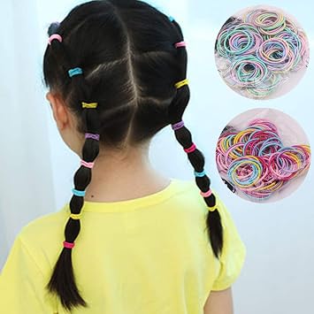Obrid E5on 200pcs Multi Color Rubber Bands Small Candy Color Hair
