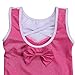 TFJH E Kids Ballet Dancing Gymnastics Outfits Girls Athletic Bodysuit HotPink 6A