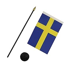 AZ FLAG - Sweden Table Flag 4'' x 6'' - Swedish