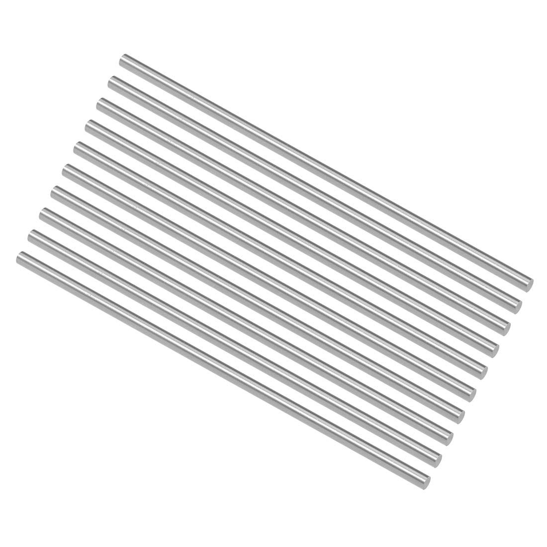 uxcell Round Steel Rod, 2.9mm HSS Lathe Bar Stock Tool 100mm Long, for Shaft Gear Drill Lathes Boring Machine Turning Miniature Axle, Cylindrical Pin DIY Craft Tool, 10pcs