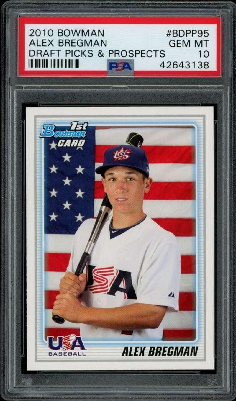 Amazon Alex Bregman Rookie Card 2010 Bowman Draft Picks Prospects 