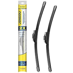 JINGOU 22" + 22" Front Windshield Wiper Blades