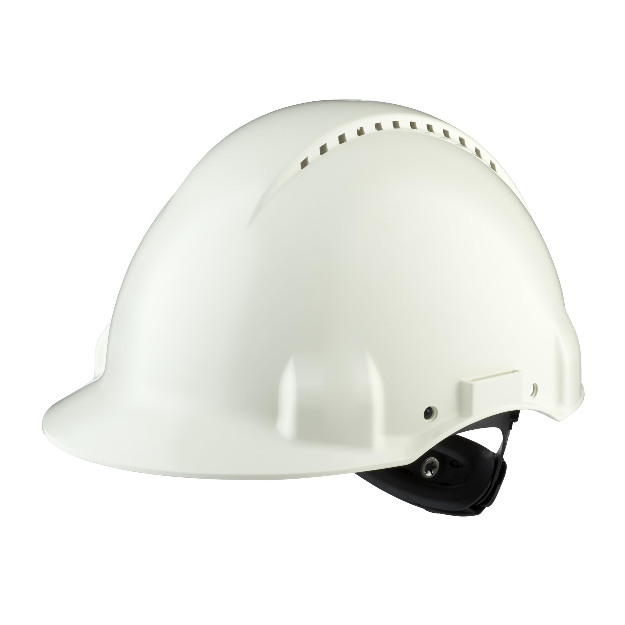 3M Hard Hat, Uvicator, Ratchet, Ventilated, White, G3000NUV-VI