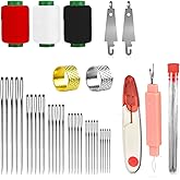 BelroseHom 39 PCS Large Eye Needles Set for Hand Sewing Crafts,Embroidery Needles for Hand Sewing, Crafting, Mending, and DIY Projects, 5 Assorted Sizes