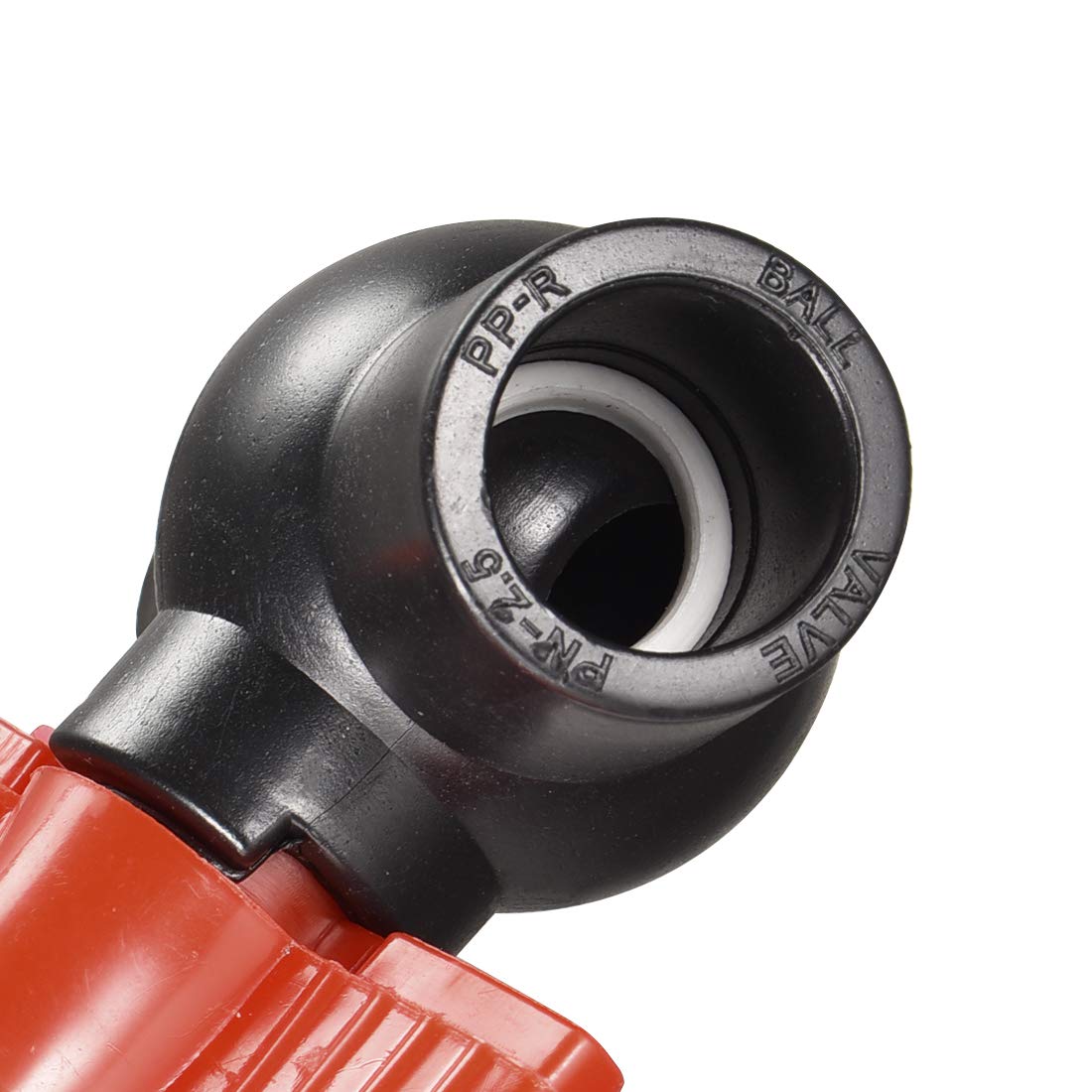 sourcing map Ball Valve, 1/2" Slip PE Socket End Valve T-Handle Water Shut-Off Valve for Irrigation and Water Treatment Black Red 5Pcs - Image 5
