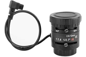 3MP Camera Lens, 3MP HD Auto Aperture Zoom F1.4 Focal Zoom Lens CCTV 2.8-12mm Focal Length Lens for Security Camera Lens Surv