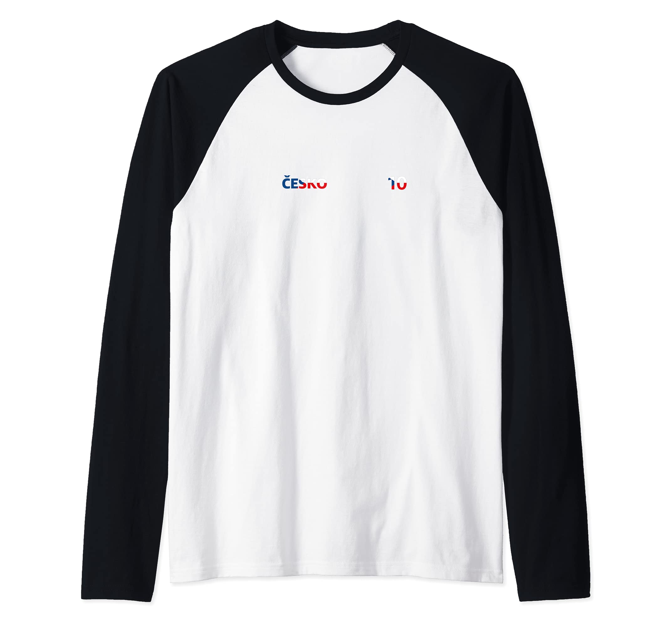Flag Czech Republic Raglan Baseball Tee