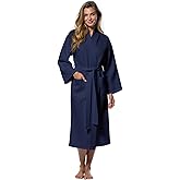 Turquaz Lightweight Full-Length Robes For Women Waffle Kimono Bathrobe - Soft, Fast-Drying, Long-Lasting Cotton Blend Unisex
