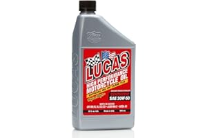 Lucas Oil 10702 SAE 20W-50 Synthetic Motorcycle Oil - 1 Quart