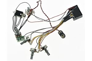 KAISH Pre-wired 3 Band Active & Passive EQ Equalizer Electric Bass Preamp Circuit